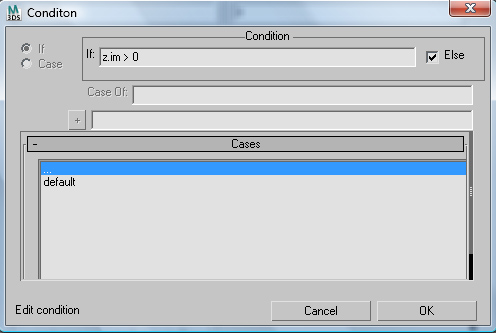 Condition Dialog