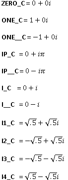 Global complex variables