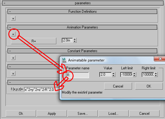 Using Parameters in Implicit objects