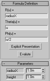 Spherical curve setting