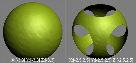 sphere in bounding box