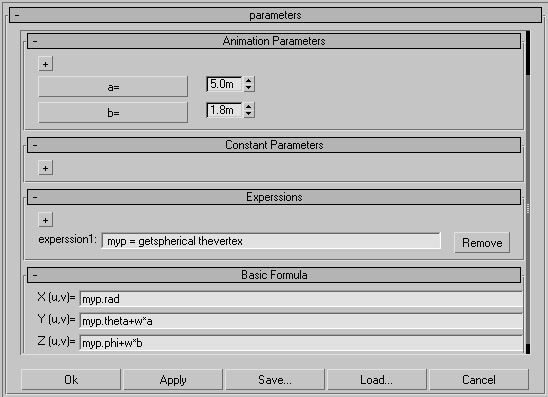 MathDeform setting